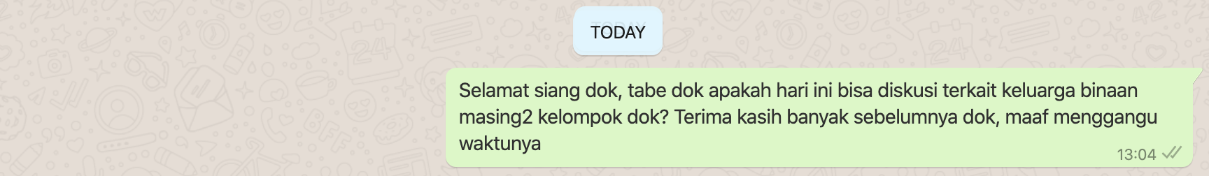 Diskusi dengan Pembimbing